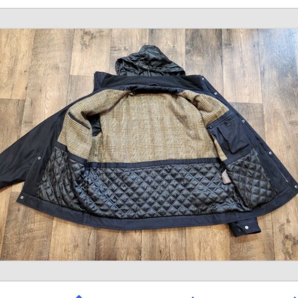 Michael Kors Water Resistant Hooded Coat Quilted Lining Jacket - Picture 3 of 12